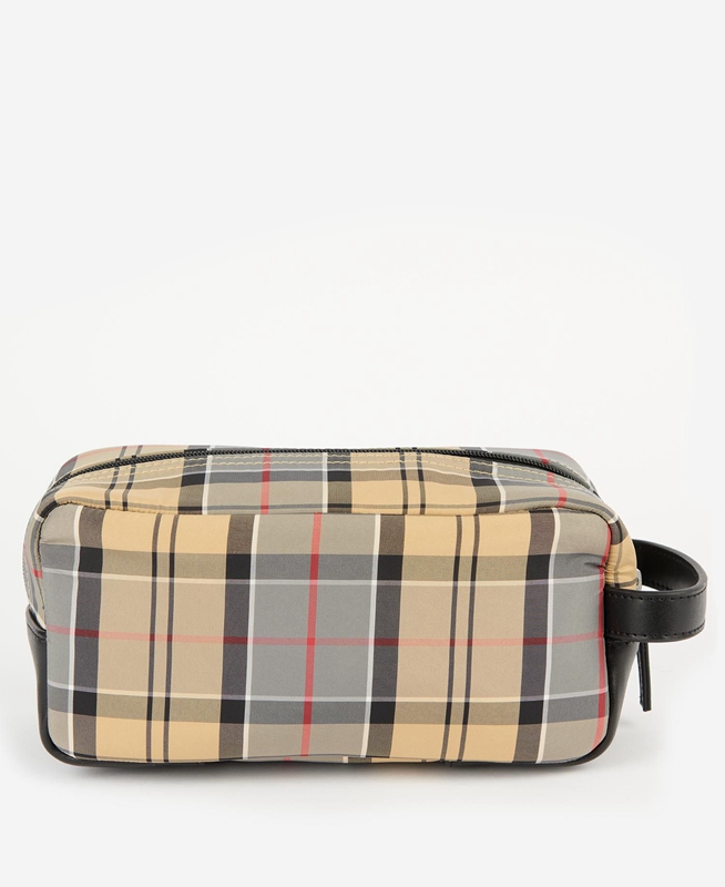 Sacs Barbour Wetherham Tartan Washbag Beige Homme | TEI-42804484